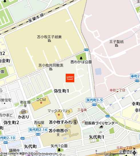 マックスバリュ弥生店付近の地図